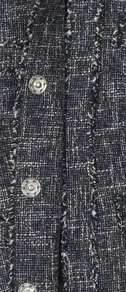 Michael Kors Women's Blue Bouclé Blazer Size 6