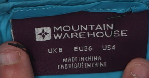 Womens UK Size UK 8 Mountain Warehouse Blue Puffer Jacket