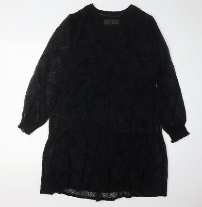 Fat Face Women’s Black Animal Print Dress Size 10