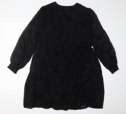 Fat Face Women’s Black Animal Print Dress Size 10