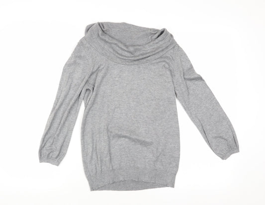 Womens UK Size 10 Marks and Spencer Grey Pullover Jumper