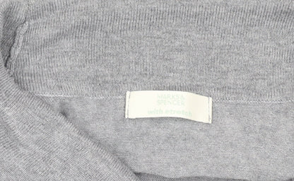 Womens UK Size 10 Marks and Spencer Grey Pullover Jumper