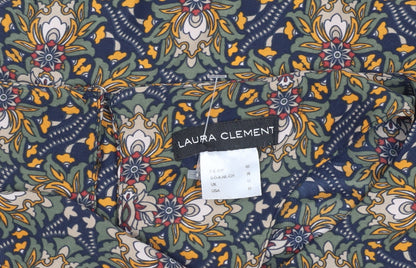 Laura Clement Geometric Women's 3/4 Sleeve Shift Dress, Size 12