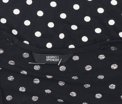 Womens UK Size 16 Marks and Spencer Black  Tank