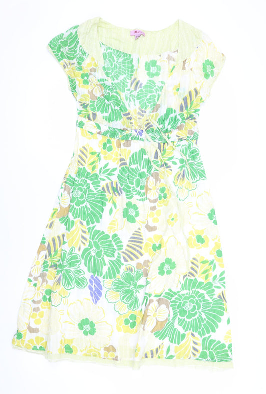 Monsoon Women's Multicoloured Floral Dress Size 10