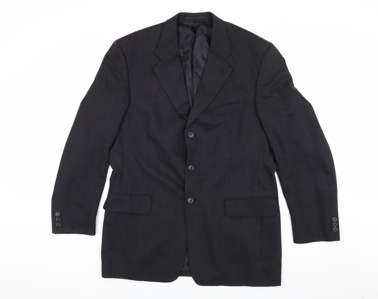 Mens UK Size 40 Pierre Cardin Regular Black Suit Jacket