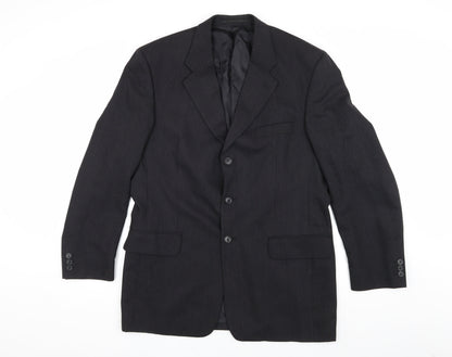 Mens UK Size 40 Pierre Cardin Regular Black Suit Jacket