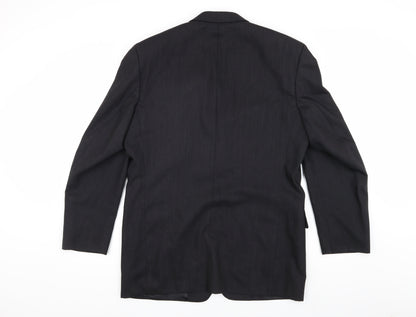 Mens UK Size 40 Pierre Cardin Regular Black Suit Jacket