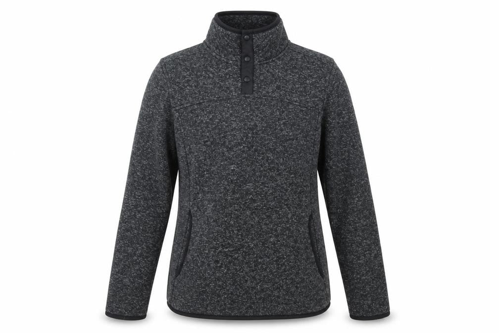 Womens UK Size 14 Mountain Warehouse Grey Henley Sweatshirt