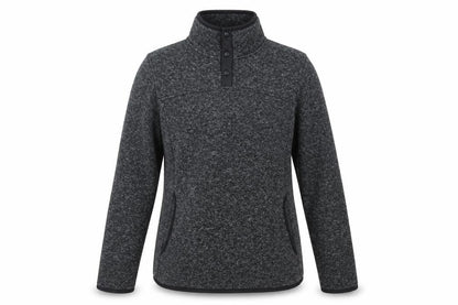 Womens UK Size 14 Mountain Warehouse Grey Henley Sweatshirt
