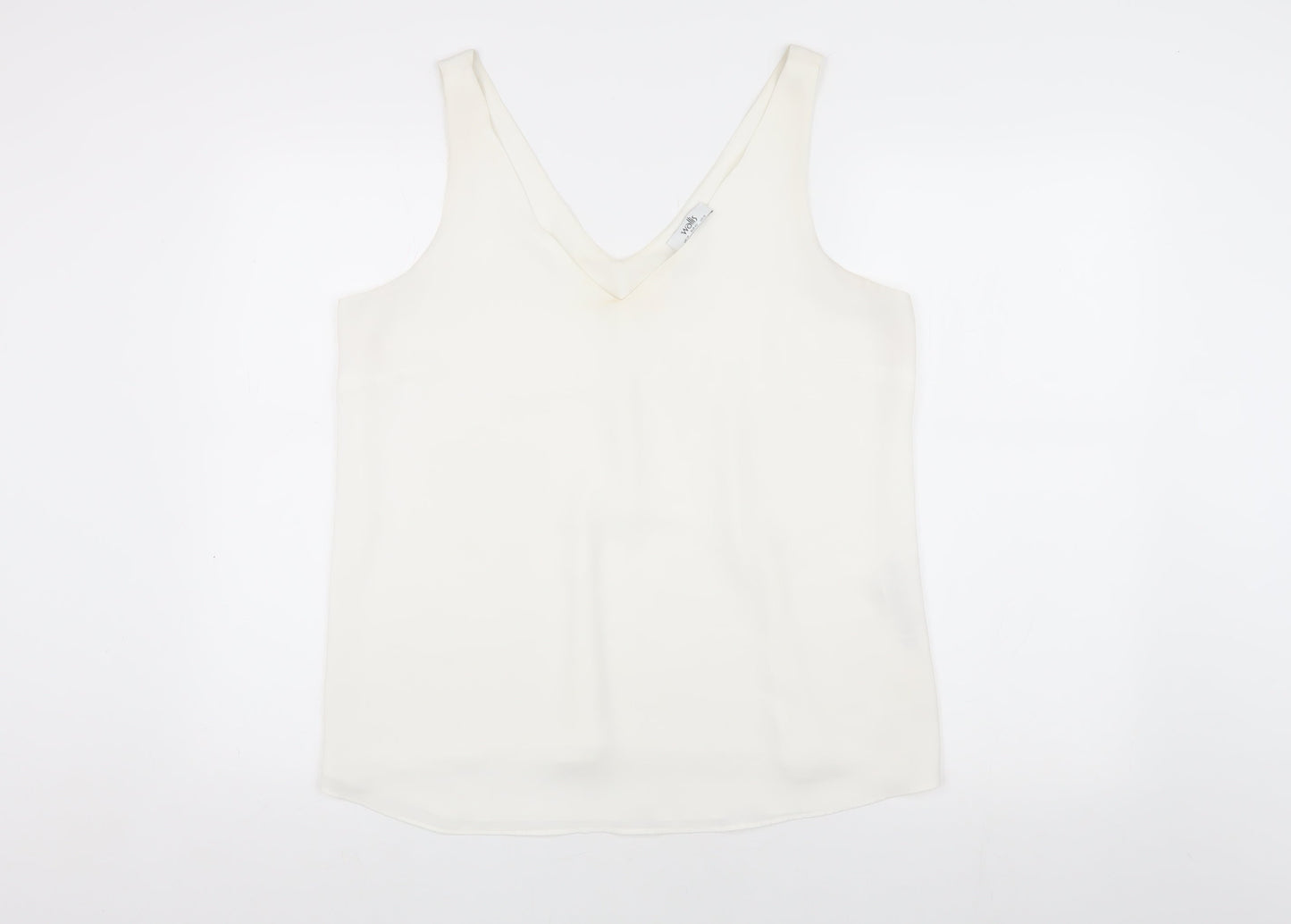 Womens UK Size 14 Wallis Ivory Camisole Tank