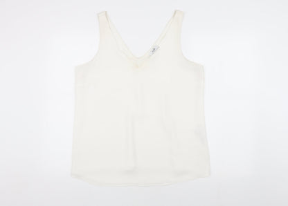 Womens UK Size 14 Wallis Ivory Camisole Tank