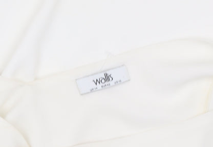 Womens UK Size 14 Wallis Ivory Camisole Tank