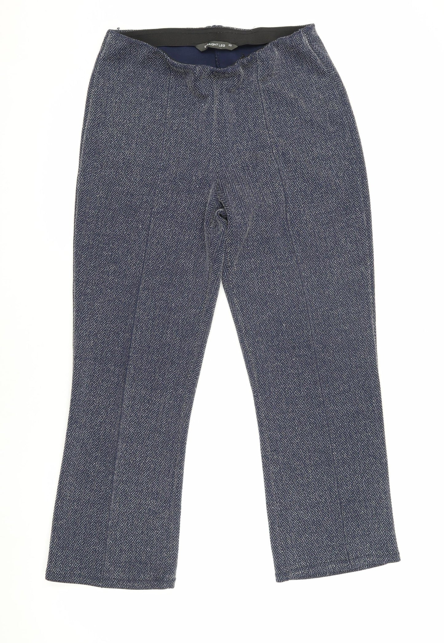 Womens UK Size 10 Bonmarché Relaxed Fit  Blue Trousers