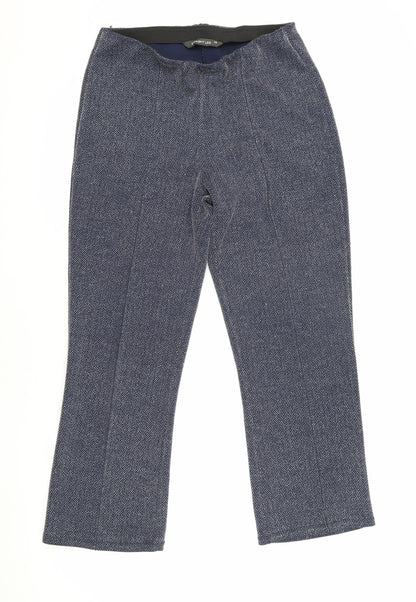 Womens UK Size 10 Bonmarché Relaxed Fit  Blue Trousers