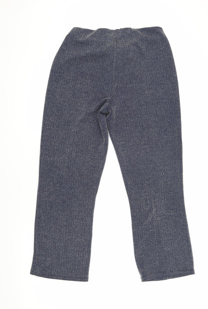 Womens UK Size 10 Bonmarché Relaxed Fit  Blue Trousers