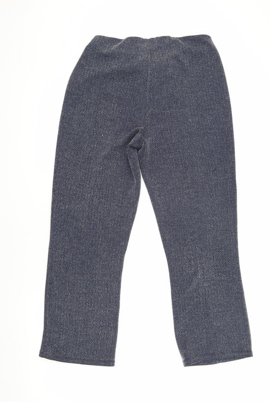 Womens UK Size 10 Bonmarché Relaxed Fit  Blue Trousers