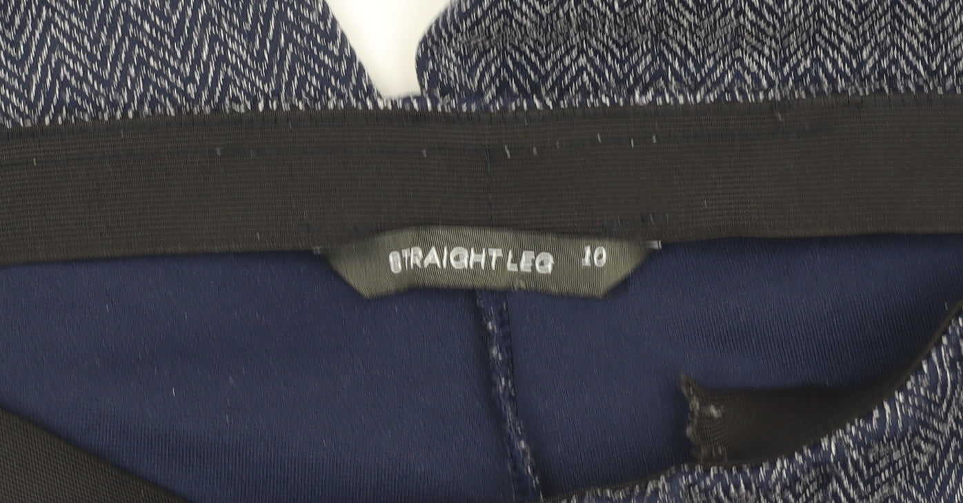 Womens UK Size 10 Bonmarché Relaxed Fit  Blue Trousers