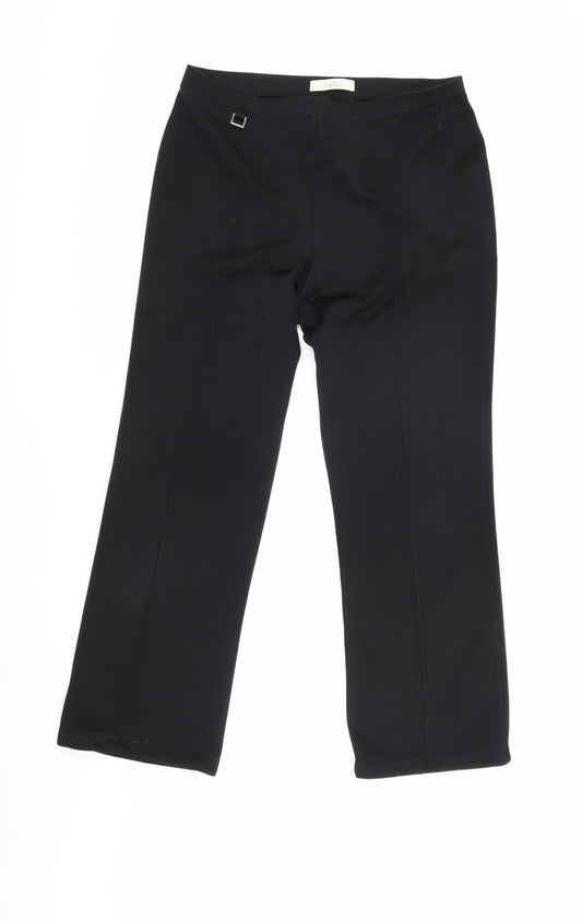 Classics Women's Black Regular Fit Trousers Size 14