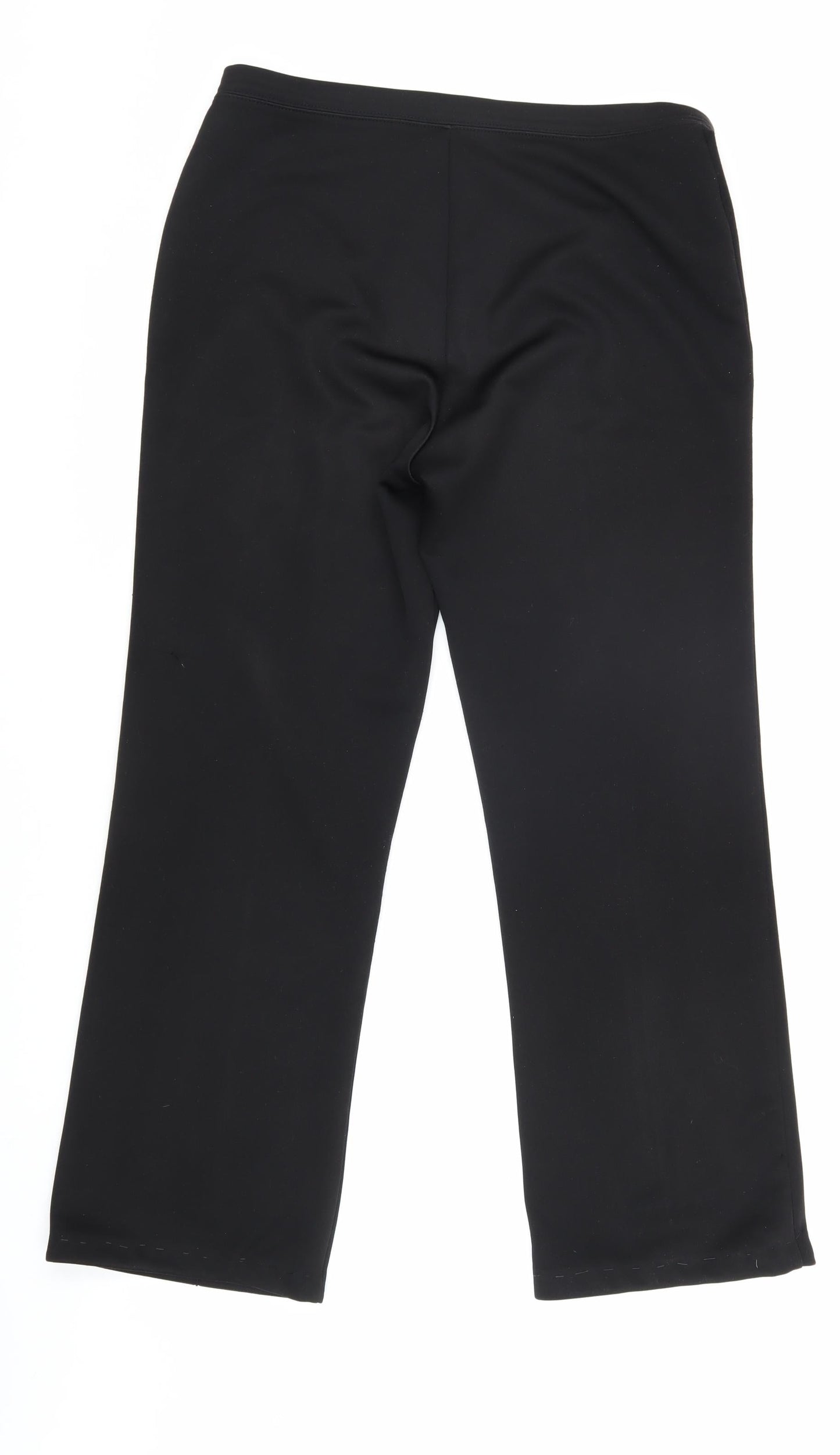 Classics Women's Black Regular Fit Trousers Size 14