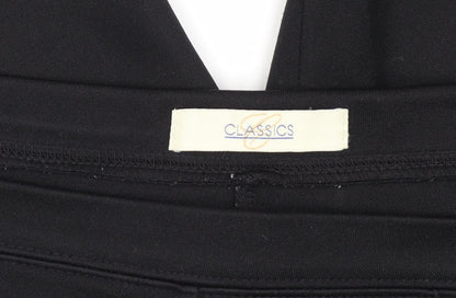Classics Women's Black Regular Fit Trousers Size 14
