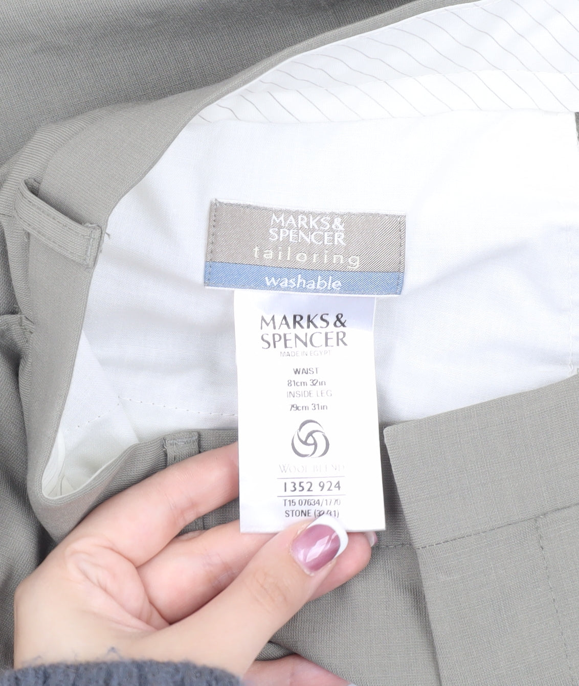 Marks & Spencer Men's Beige Dress Pants, Size 32