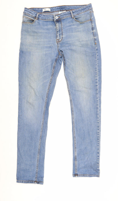 Collusion Men's Blue Skinny Jeans, Size 33