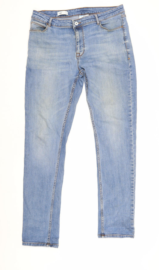 Collusion Men's Blue Skinny Jeans, Size 33