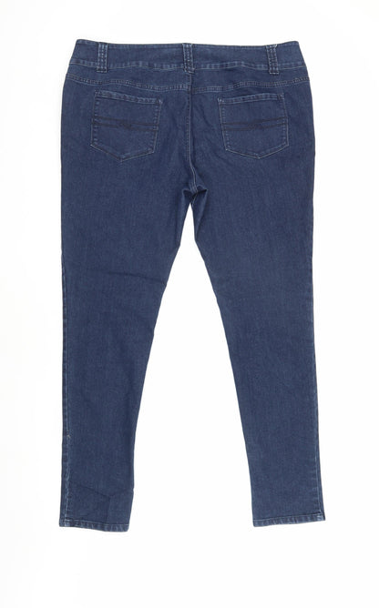 Butterfly by Matthew Williamson Women's Blue Jeans, Size 18