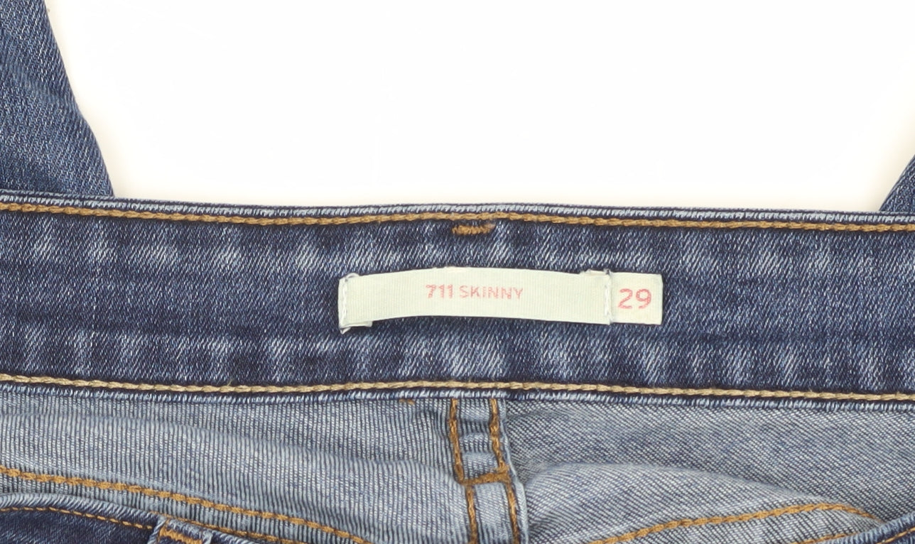 Levi Strauss Women's Blue 711 Skinny Jeans Size 10