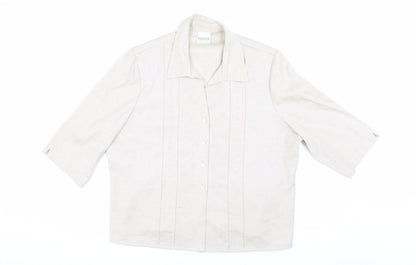 Womens UK Size 16 Eastex Beige  Blouse
