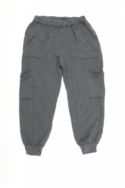 Studio Women's Black Cargo Trousers - Size XL, Relaxed Fit