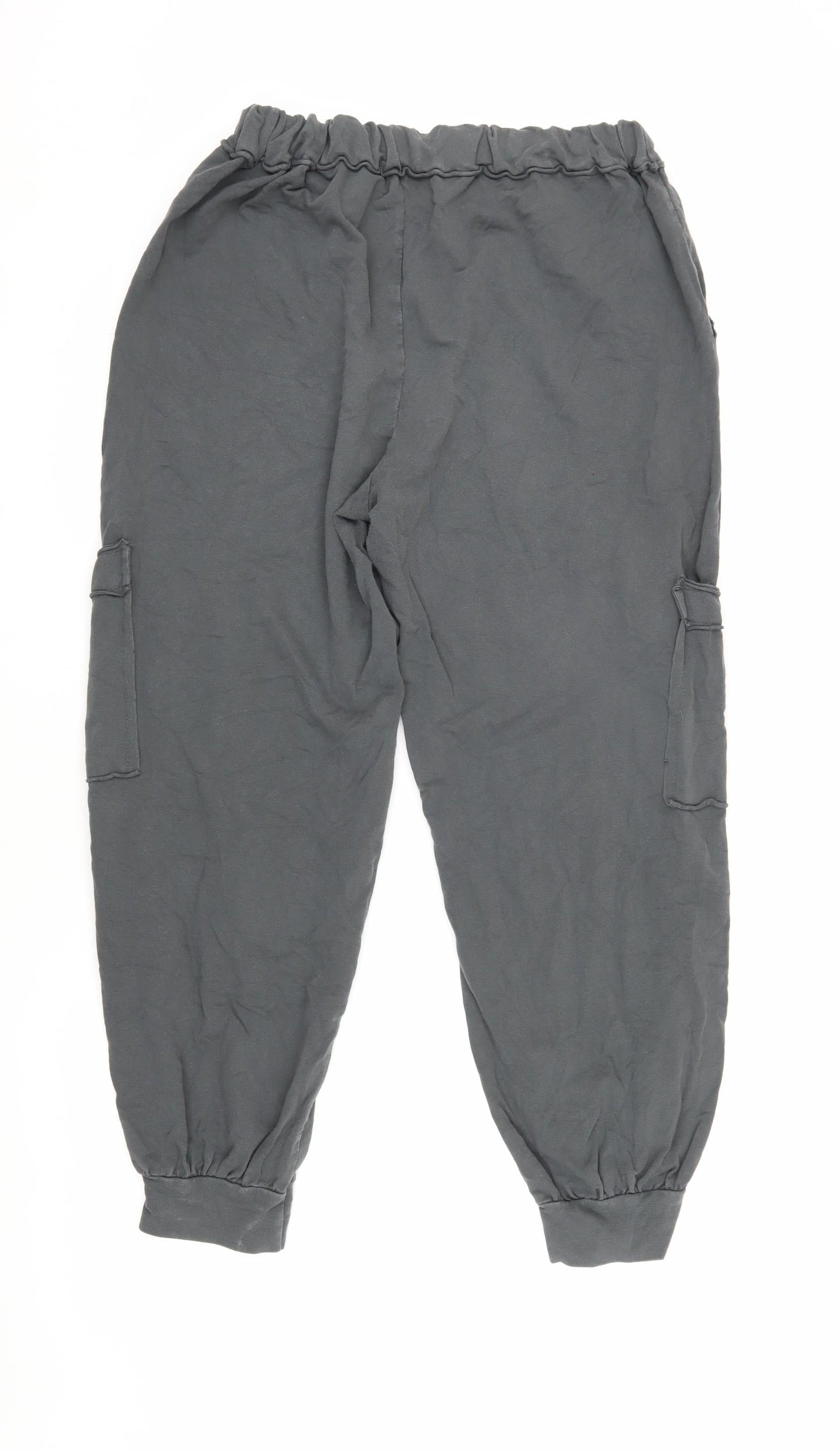 Studio Women's Black Cargo Trousers - Size XL, Relaxed Fit