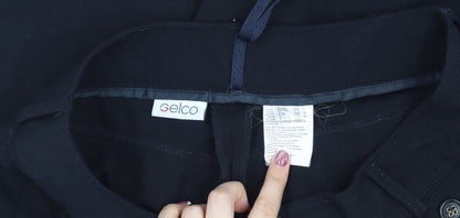 Womens UK Size 10 Gelco   Black Trousers