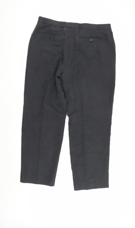 Maine New England Black Trousers, 38 S Men’s