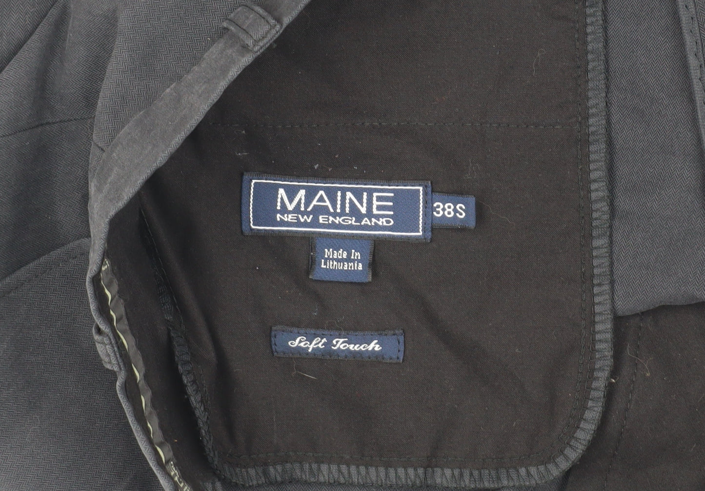 Maine New England Black Trousers, 38 S Men’s