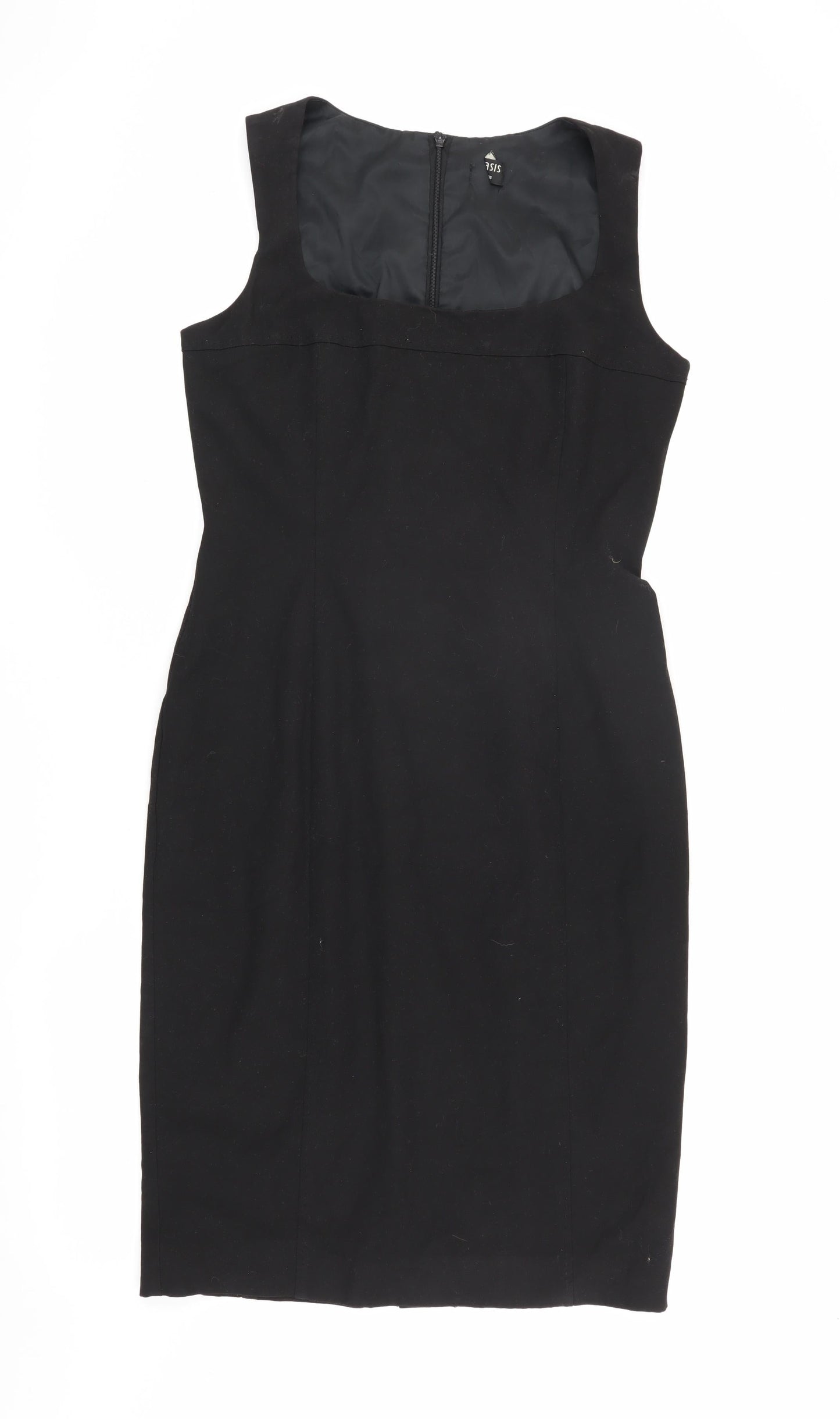 Oasis Women's Black Sheath Dress Size 12