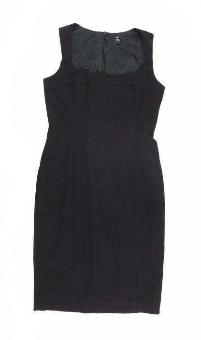 Oasis Women's Black Sheath Dress Size 12