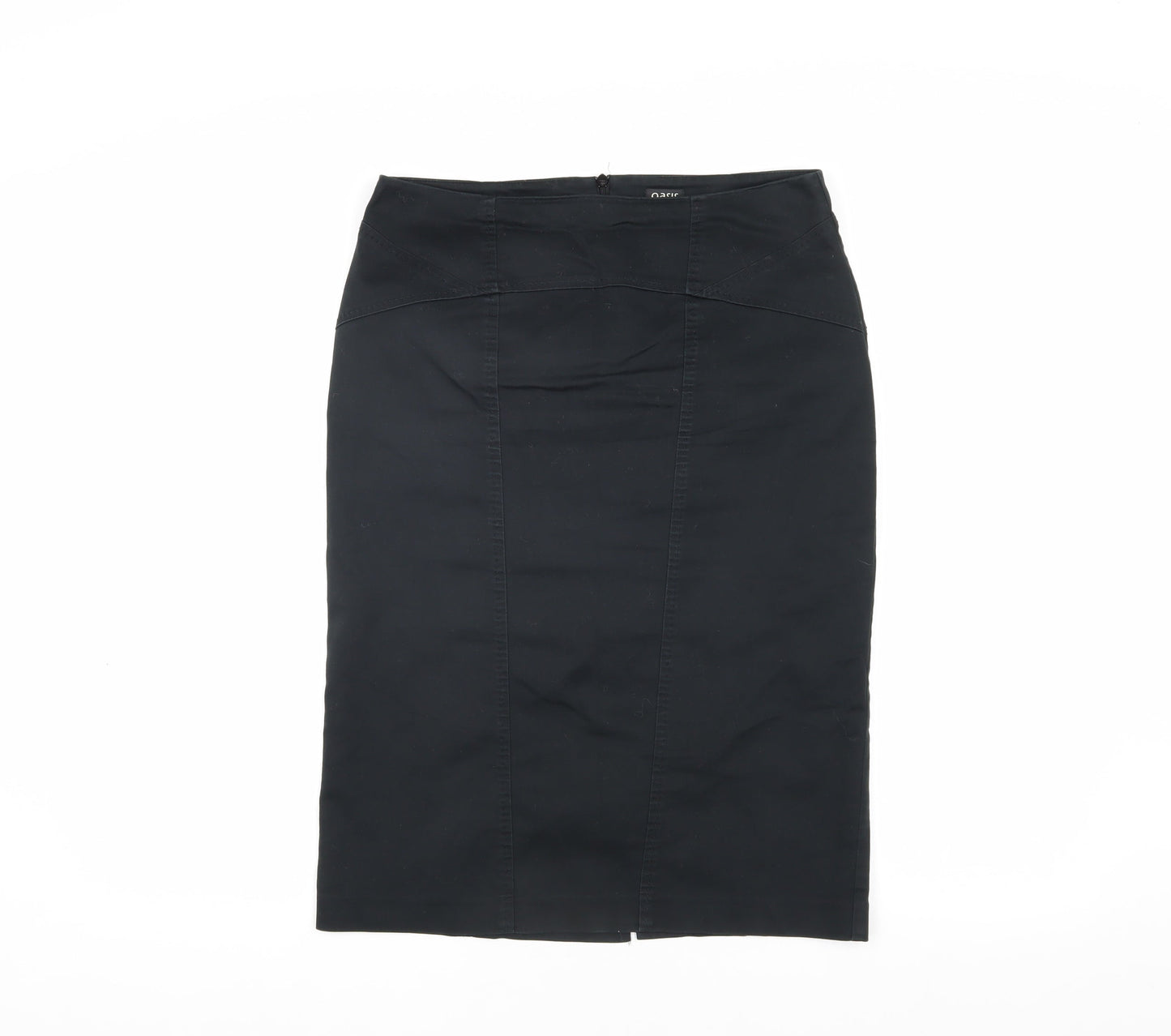 Oasis Women’s Black Midi Pencil Skirt Size 10 Workwear