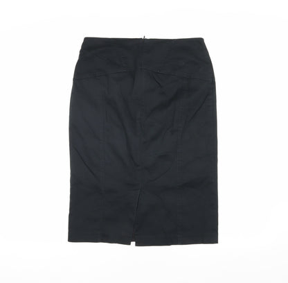 Oasis Women’s Black Midi Pencil Skirt Size 10 Workwear