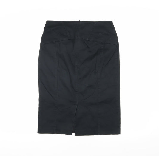 Oasis Women’s Black Midi Pencil Skirt Size 10 Workwear