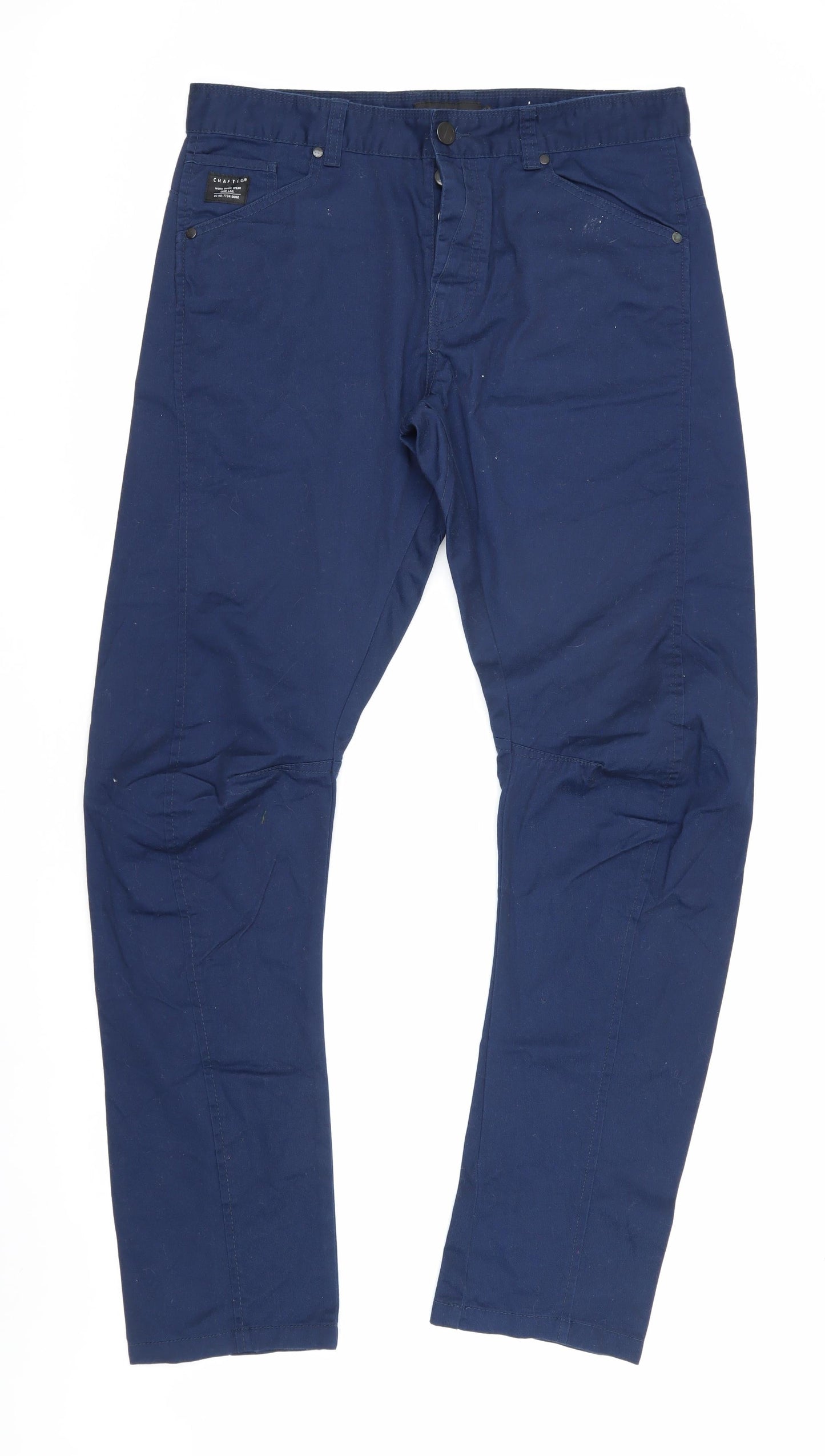 Mens UK Size L Crafted   Blue Trousers