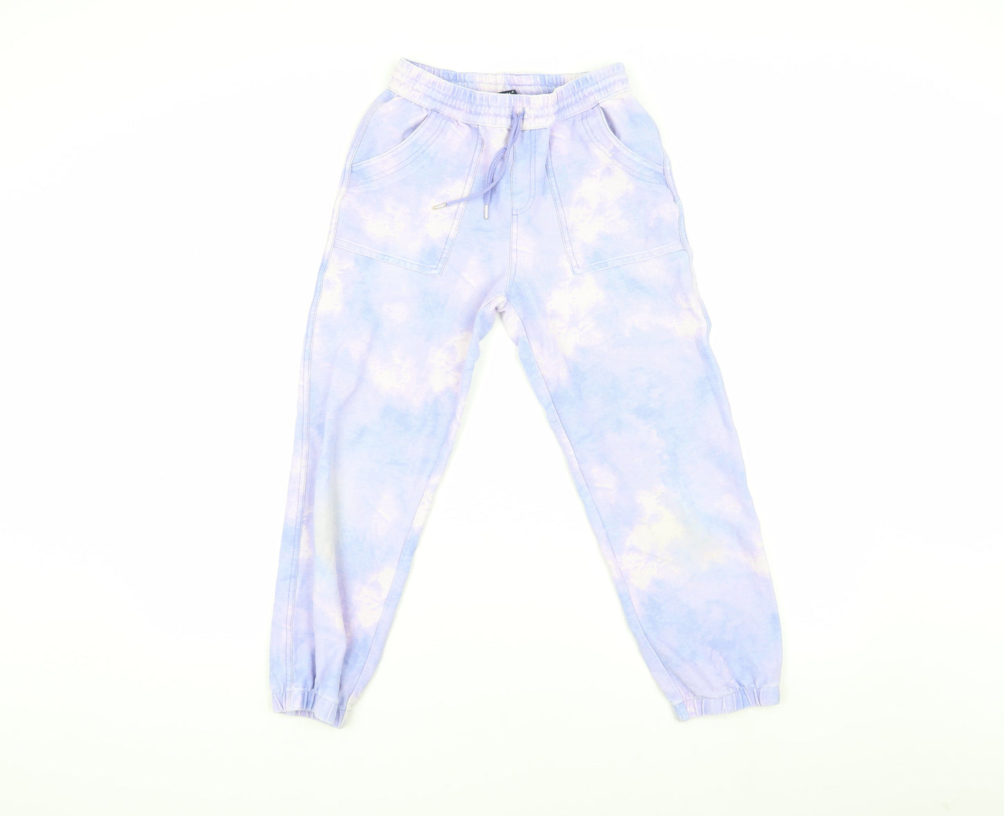 Lands' End Girls Multicoloured Jogger Tie Dye Trousers Size L