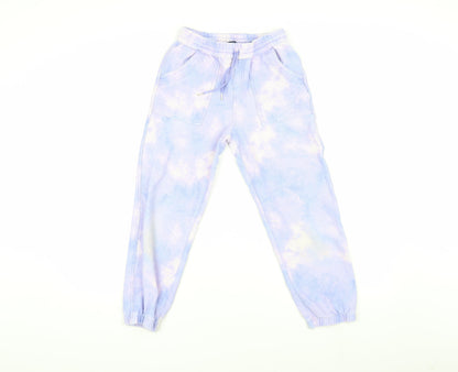 Lands' End Girls Multicoloured Jogger Tie Dye Trousers Size L