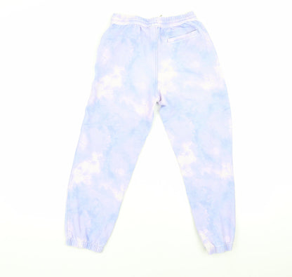 Lands' End Girls Multicoloured Jogger Tie Dye Trousers Size L