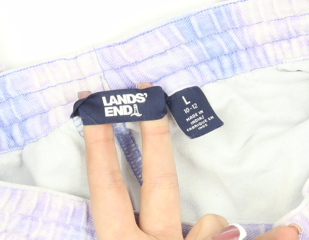 Lands' End Girls Multicoloured Jogger Tie Dye Trousers Size L