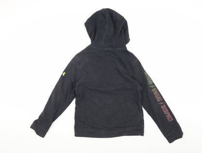 Under Armour Boys Black Basic Jacket, Cotton Blend
