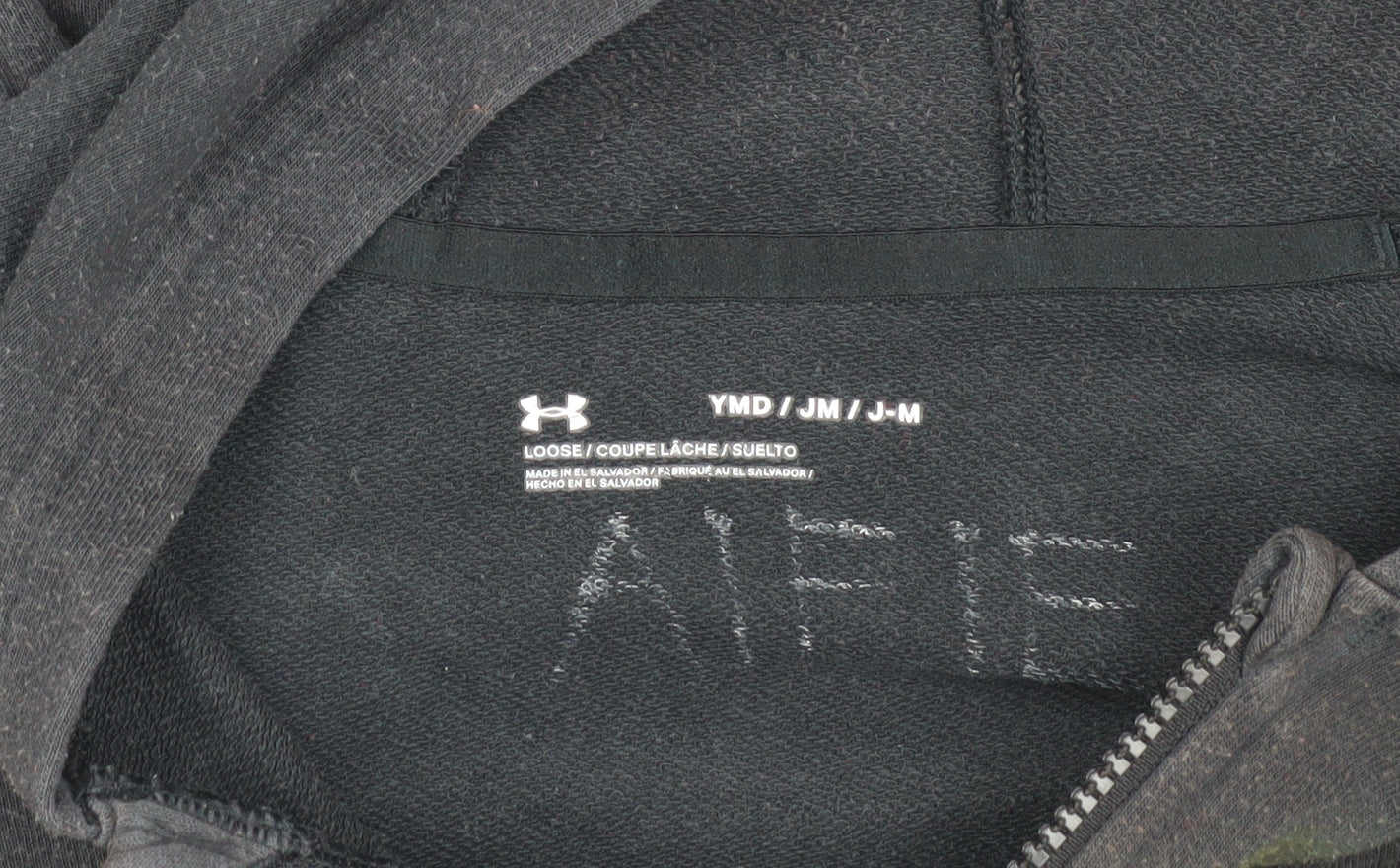 Under Armour Boys Black Basic Jacket, Cotton Blend