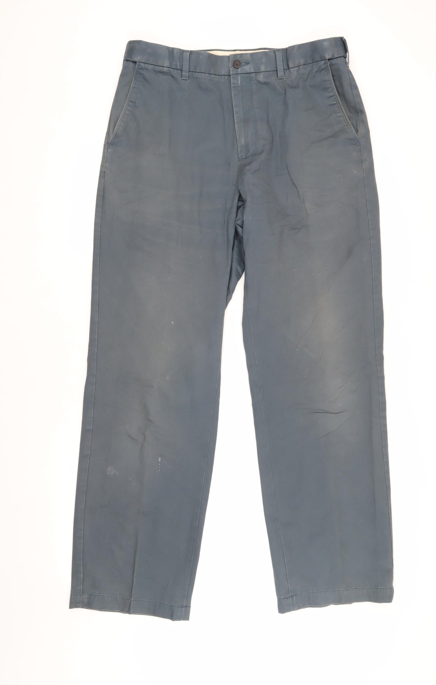 Marks and Spencer Men's Blue Chino Trousers, Size L