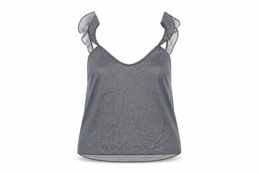 Front view of Victoria's Secret Women's Grey Camisole Tank M